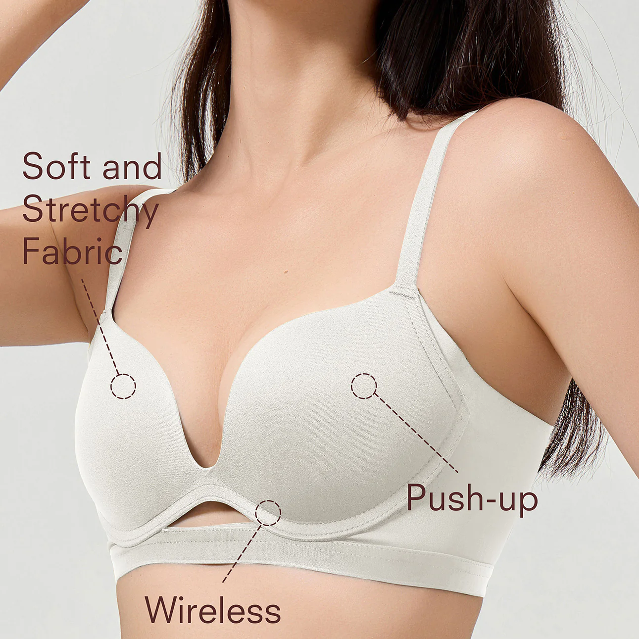 Office Elegance - Wireless Push-up Bra